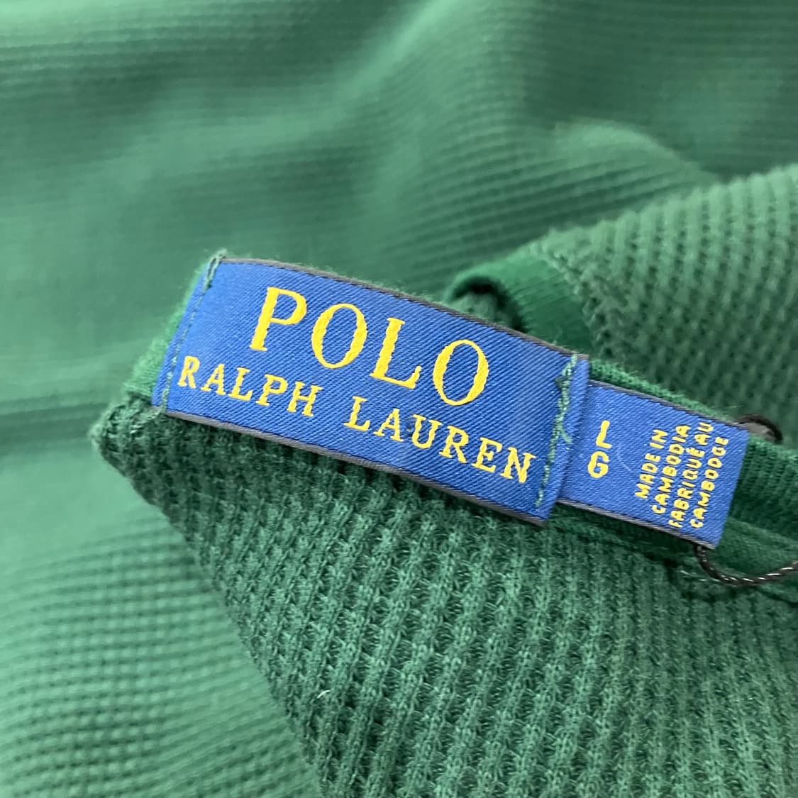 137 폴로 와플 롱슬리브 그린 상품이미지2