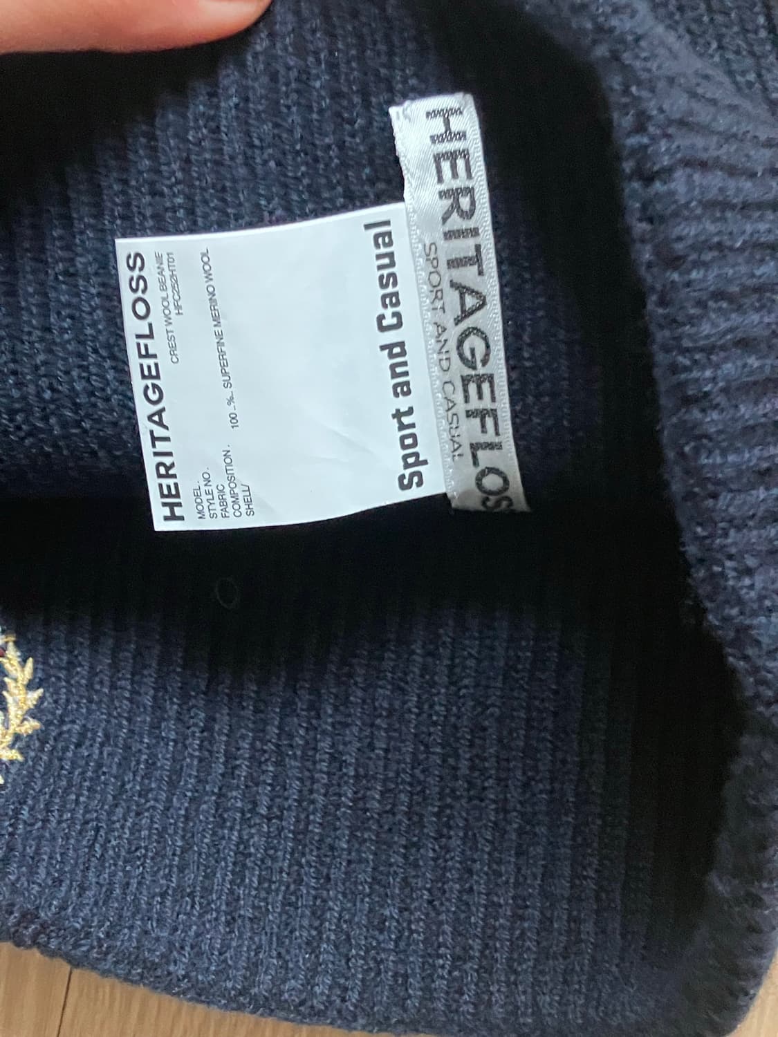 헤리티지플로스 울 비니 네입 컬러 새상품. 상품이미지4