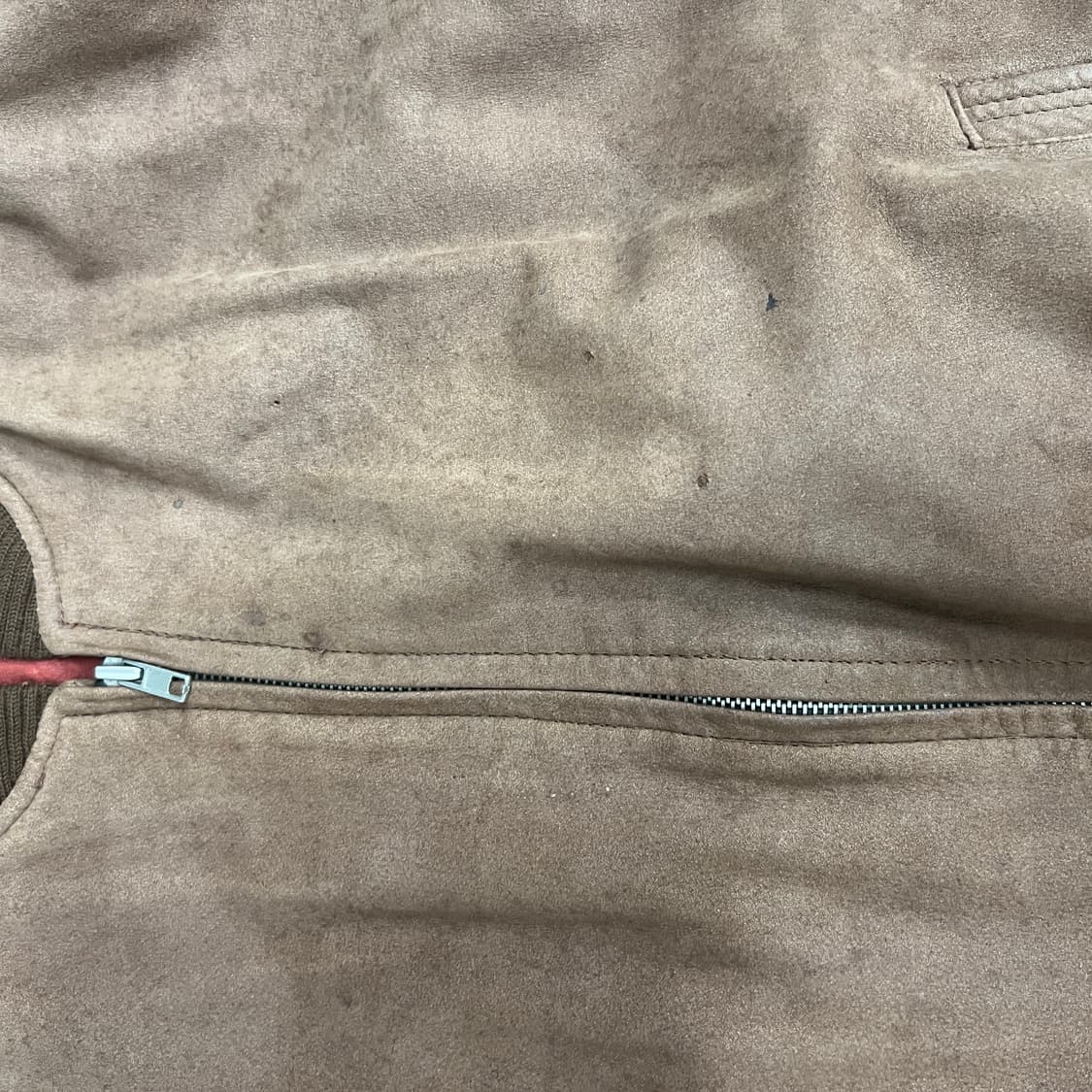 vtg 빈티지 오리지널 양가죽 스웨이드 봄버 자켓  상품이미지10