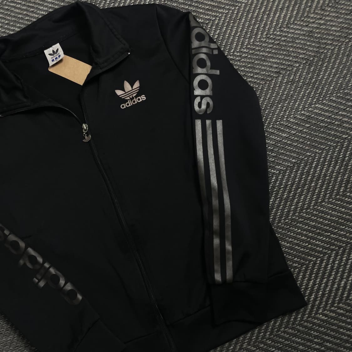 아디다스 파이어버드 빅로고 트랙탑 져지 블랙o 4602 상품이미지3