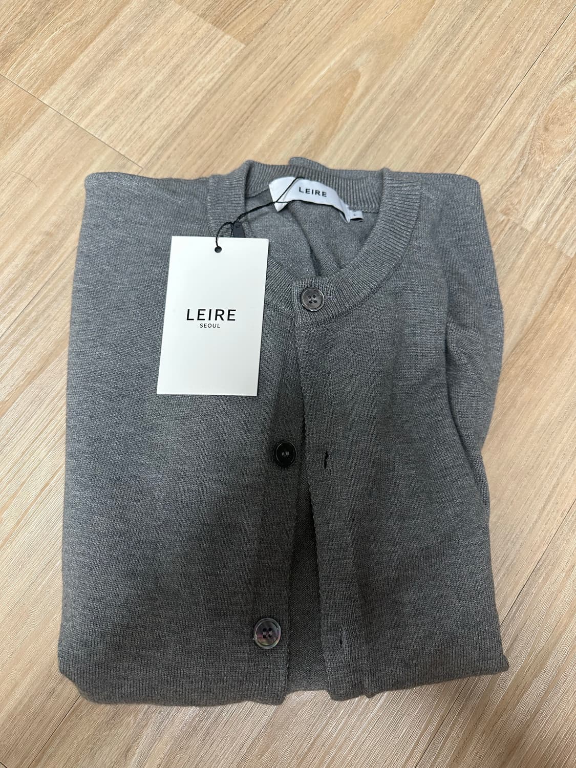 르아르 에브리데이 라운드 니트 가디건 그레이 상품이미지2