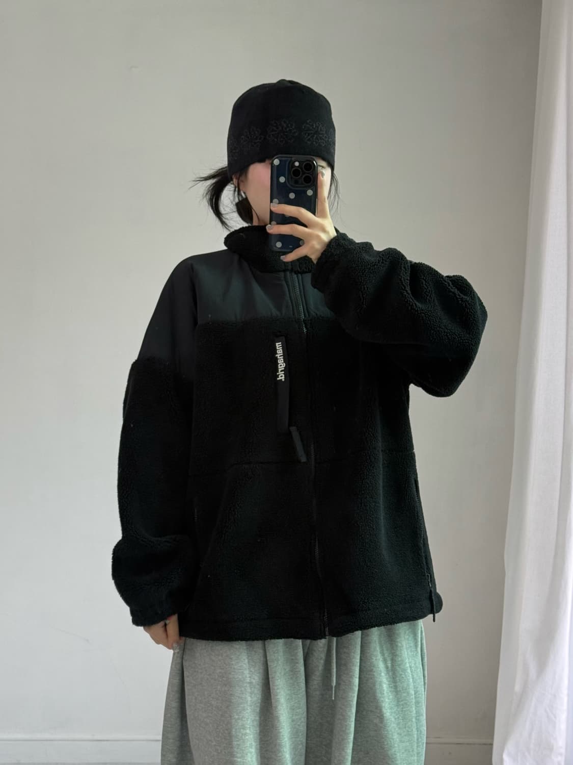마하그리드 블랙 후리스 상품이미지1