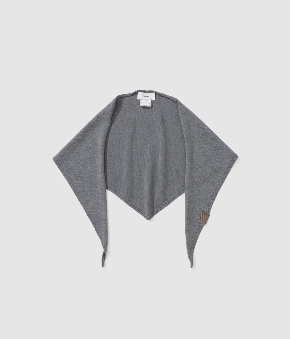 마이라이브러리 316 Wool Knit Scarf - Gray 상품이미지1