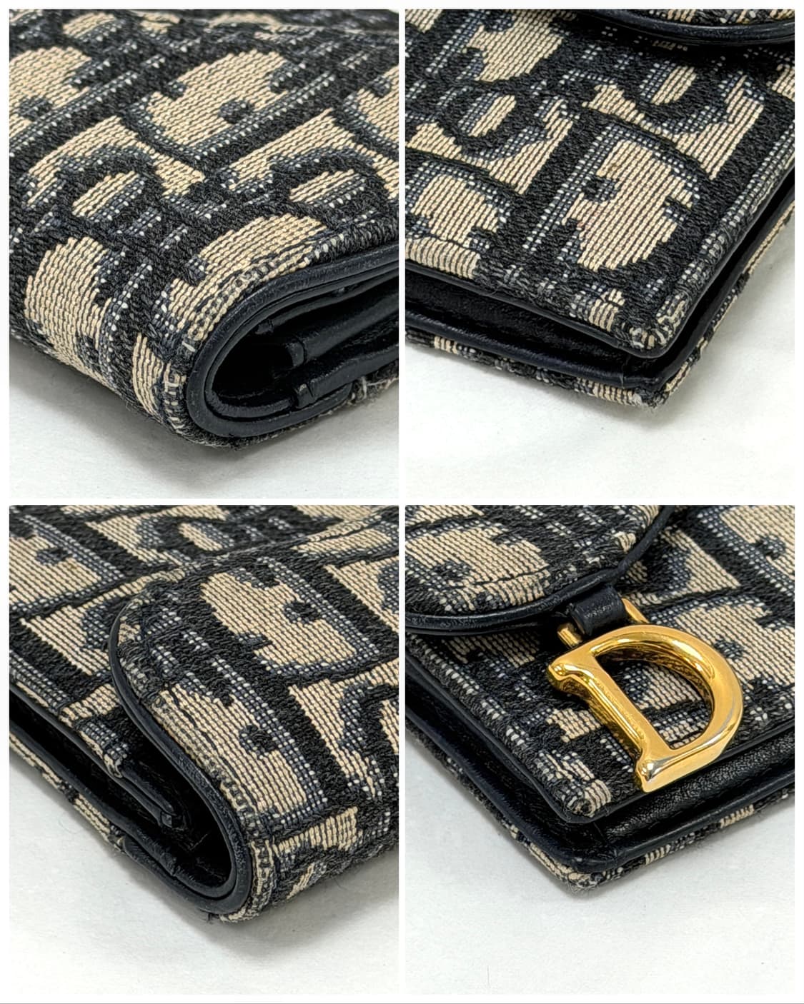 디올 오블리크 새들 플랩 카드 지갑 상품이미지5