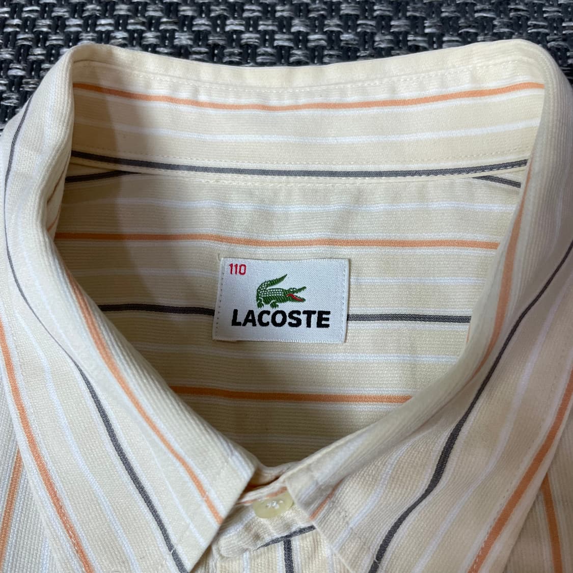 라코스테 옐로우 스프라이트 원포켓 로고 반팔 셔츠 110 상품이미지4