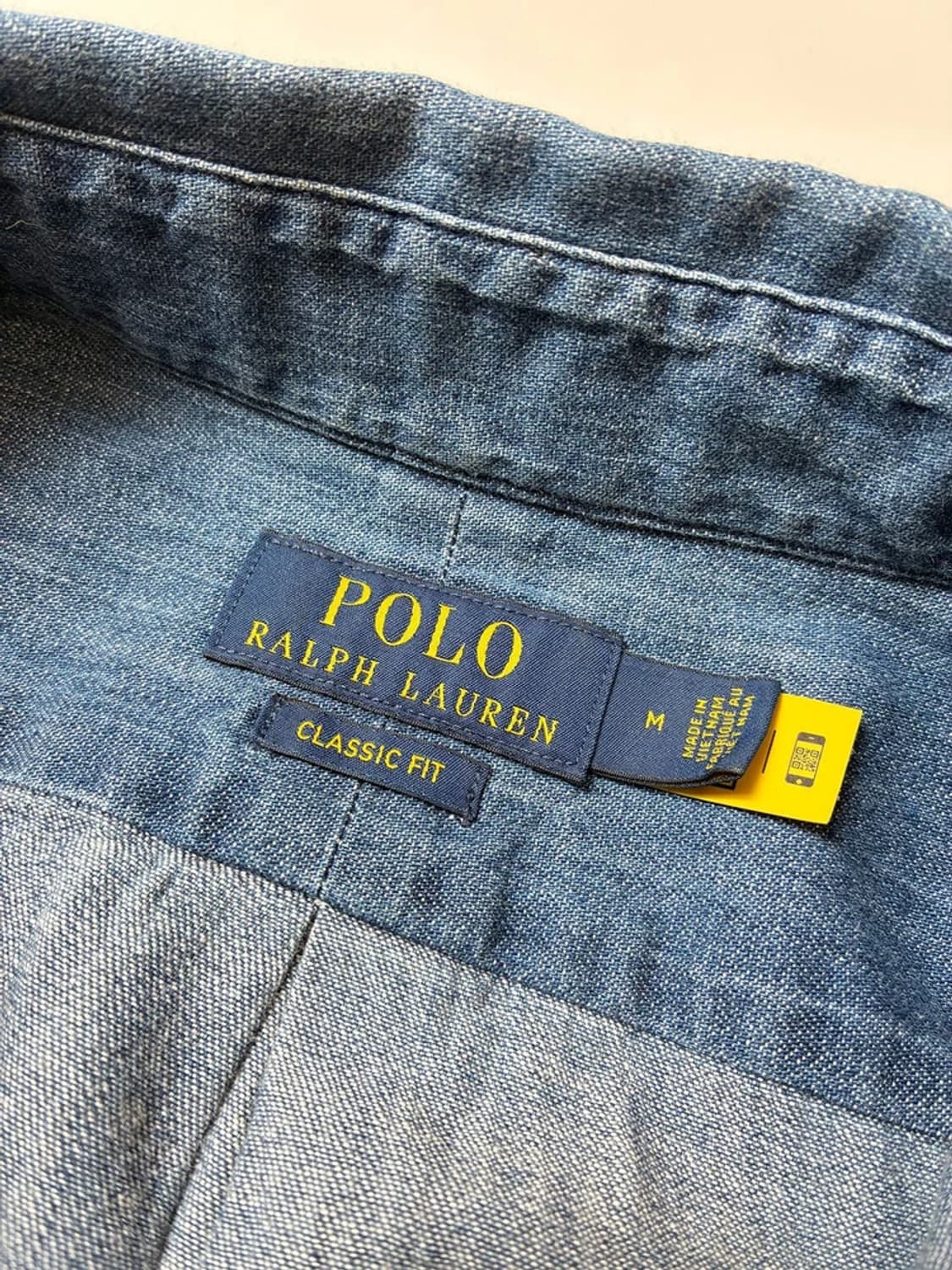 폴로 랄프로렌 큐알 신형 워시드 데님 셔츠 PN8787 상품이미지8