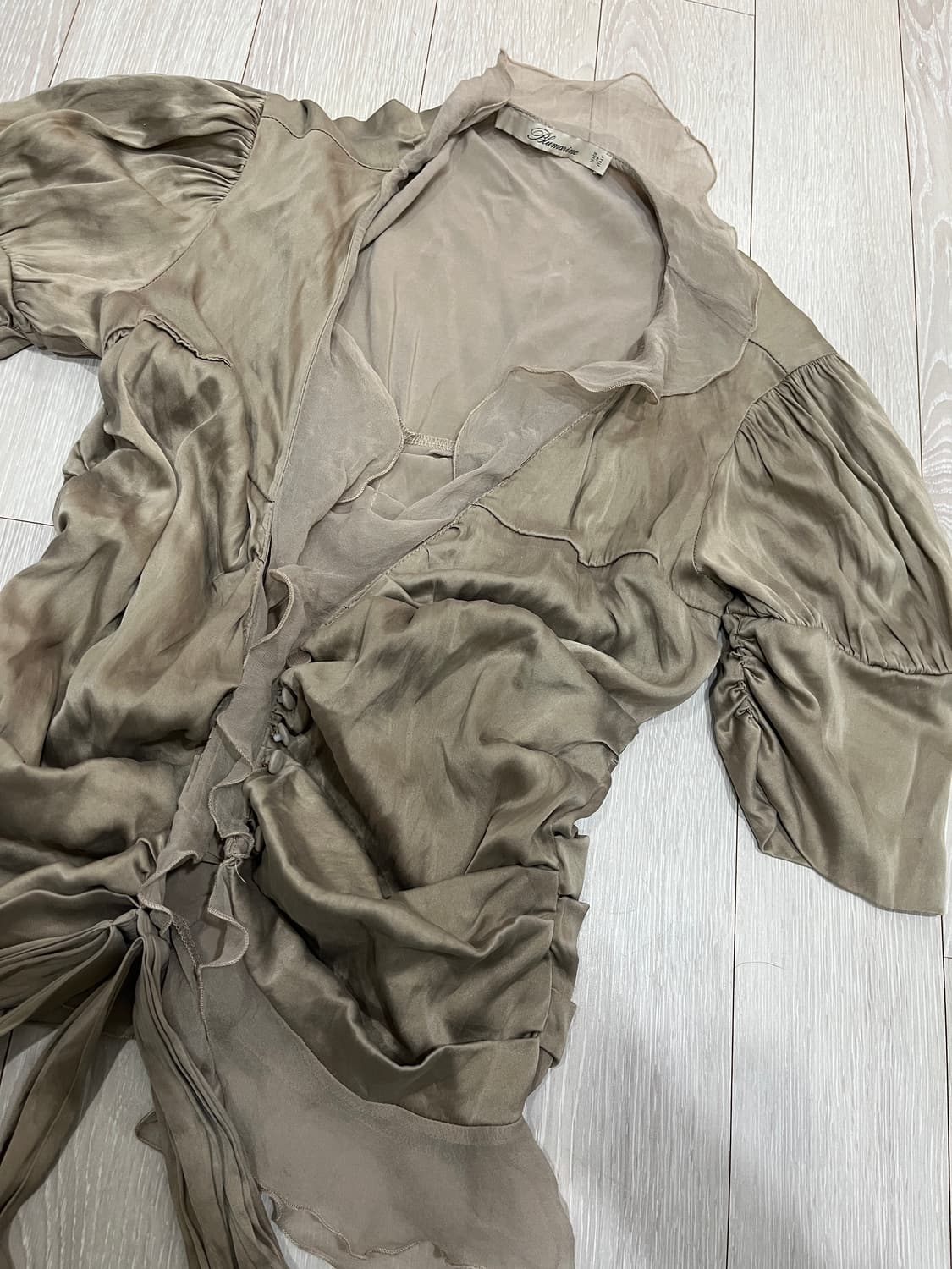 블루마린 블라우스 베이지 상품이미지4