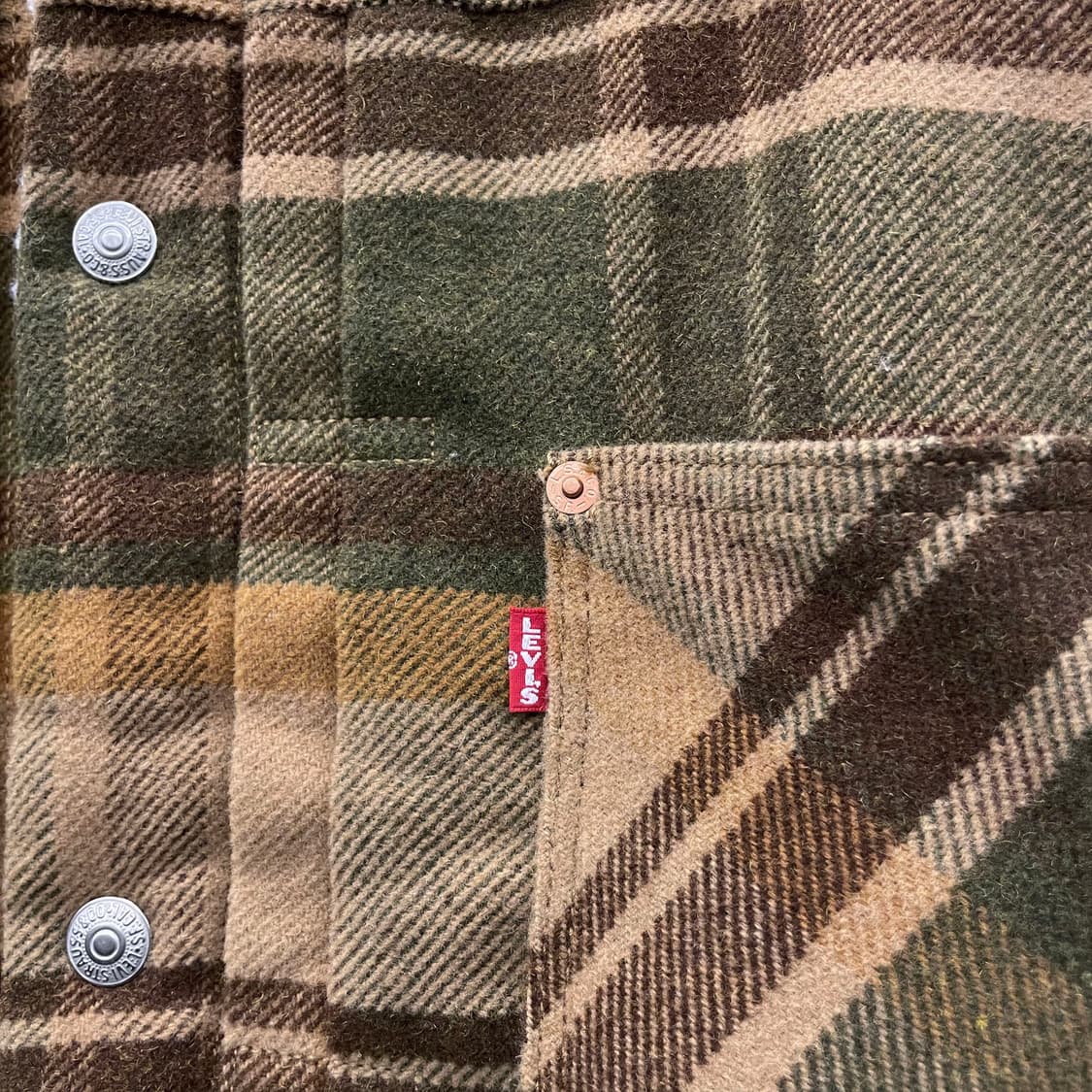 리바이스 프리미엄 체크 쉐르파 데님 트러커 자켓 상품이미지5