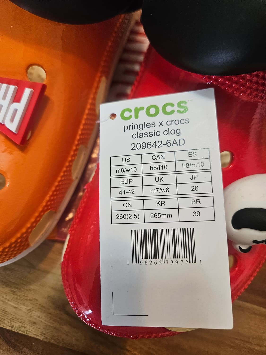 프링글스크록스 오렌지레드 M8W10 (265) 상품이미지8