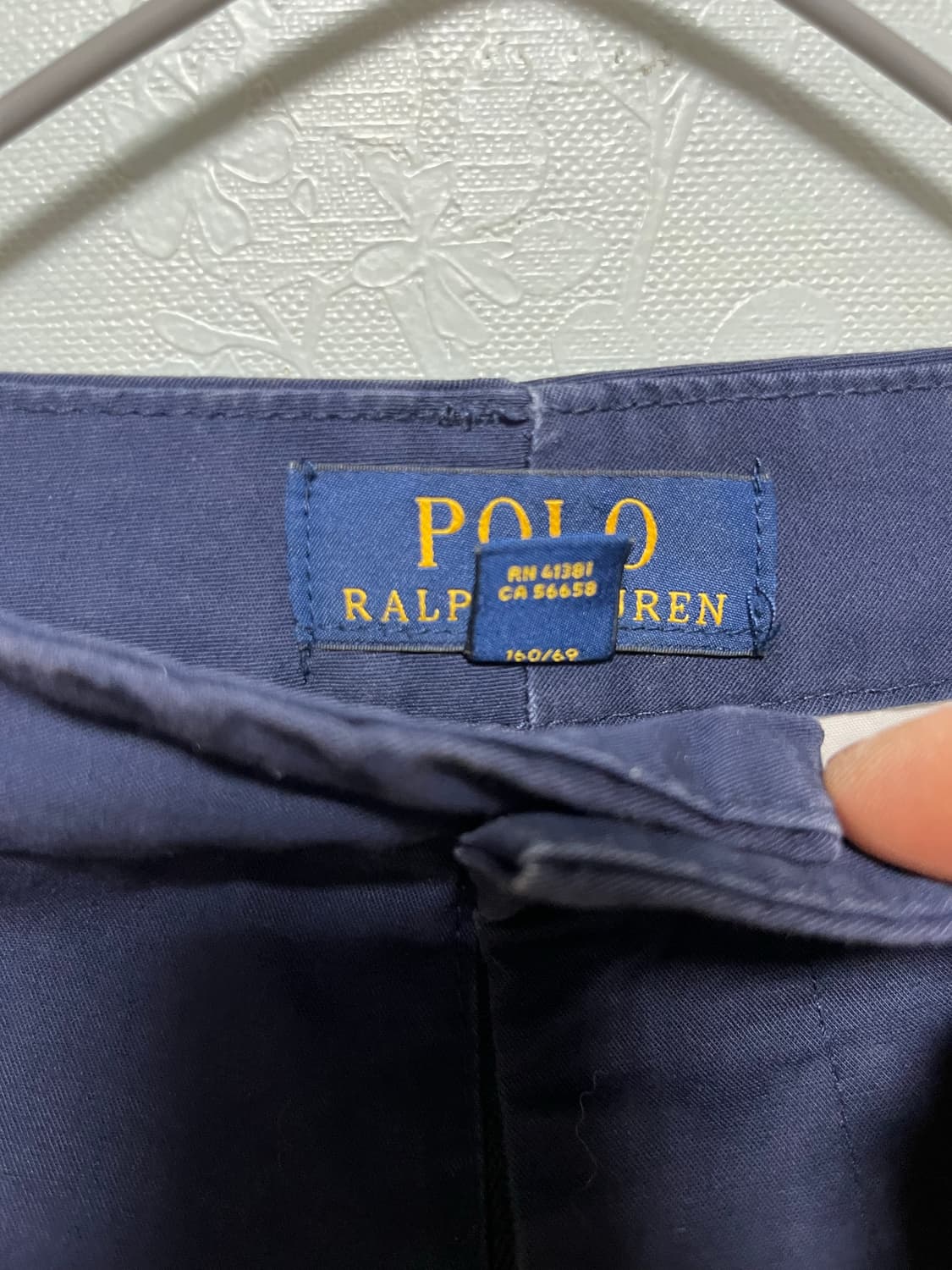 폴로 랄프로렌 여성 네이비 치노 반바지 상품이미지5
