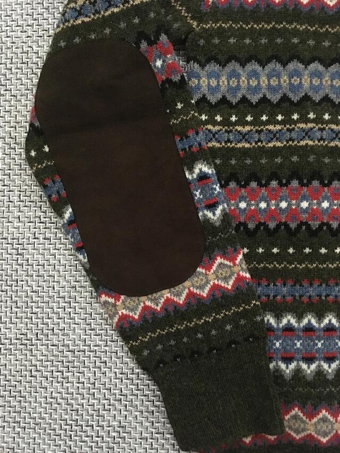 00s elbow patch fairisle sweaters 상품이미지3