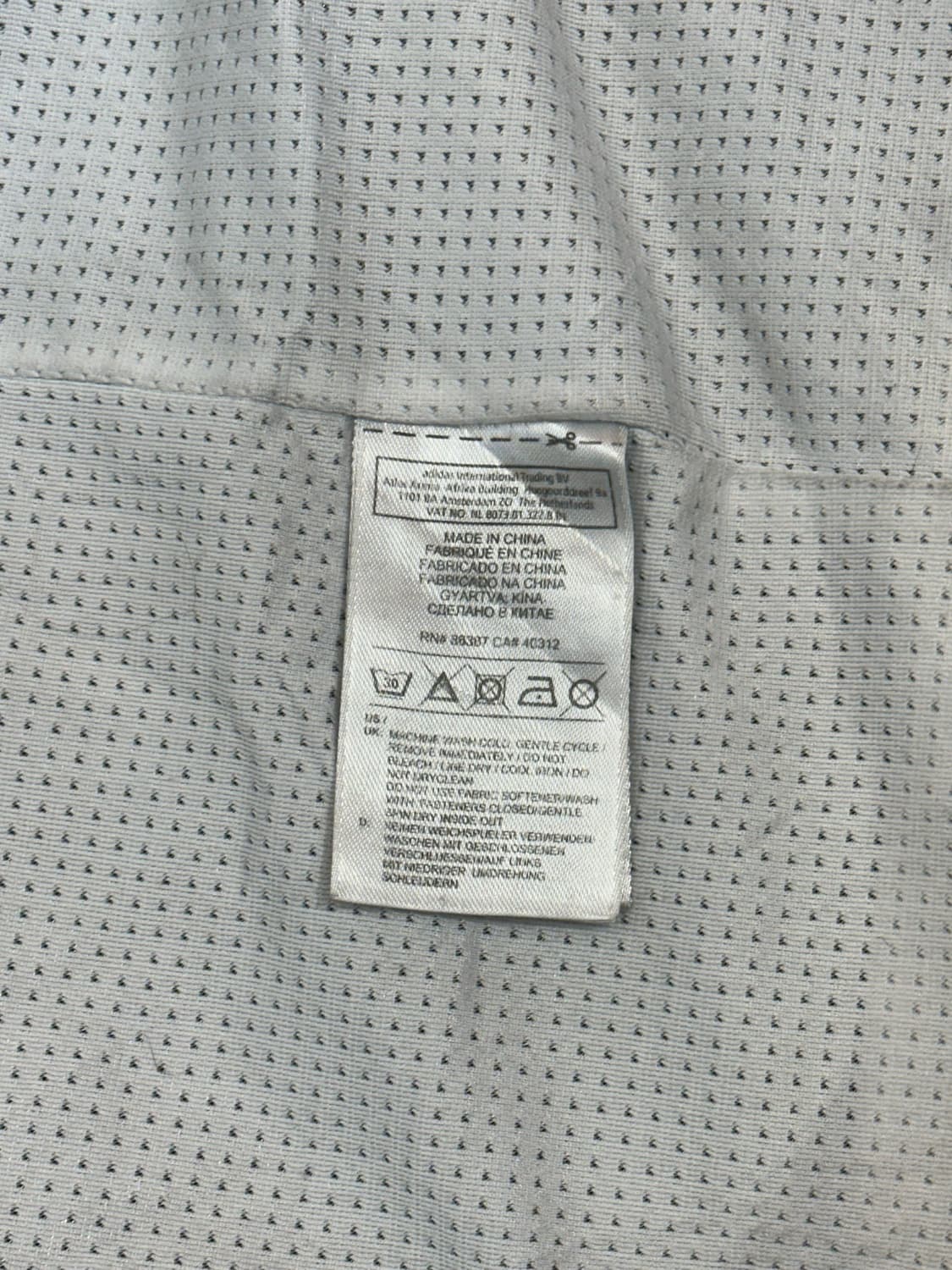 아디다스 블랙 화이트 삼선 후드 바람막이 자켓 M 상품이미지8