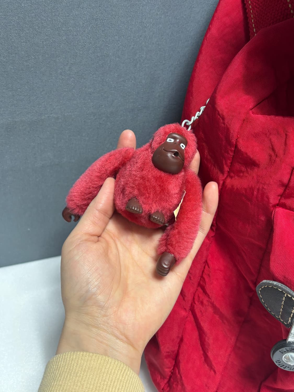 키플링 레드 백팩 상품이미지3