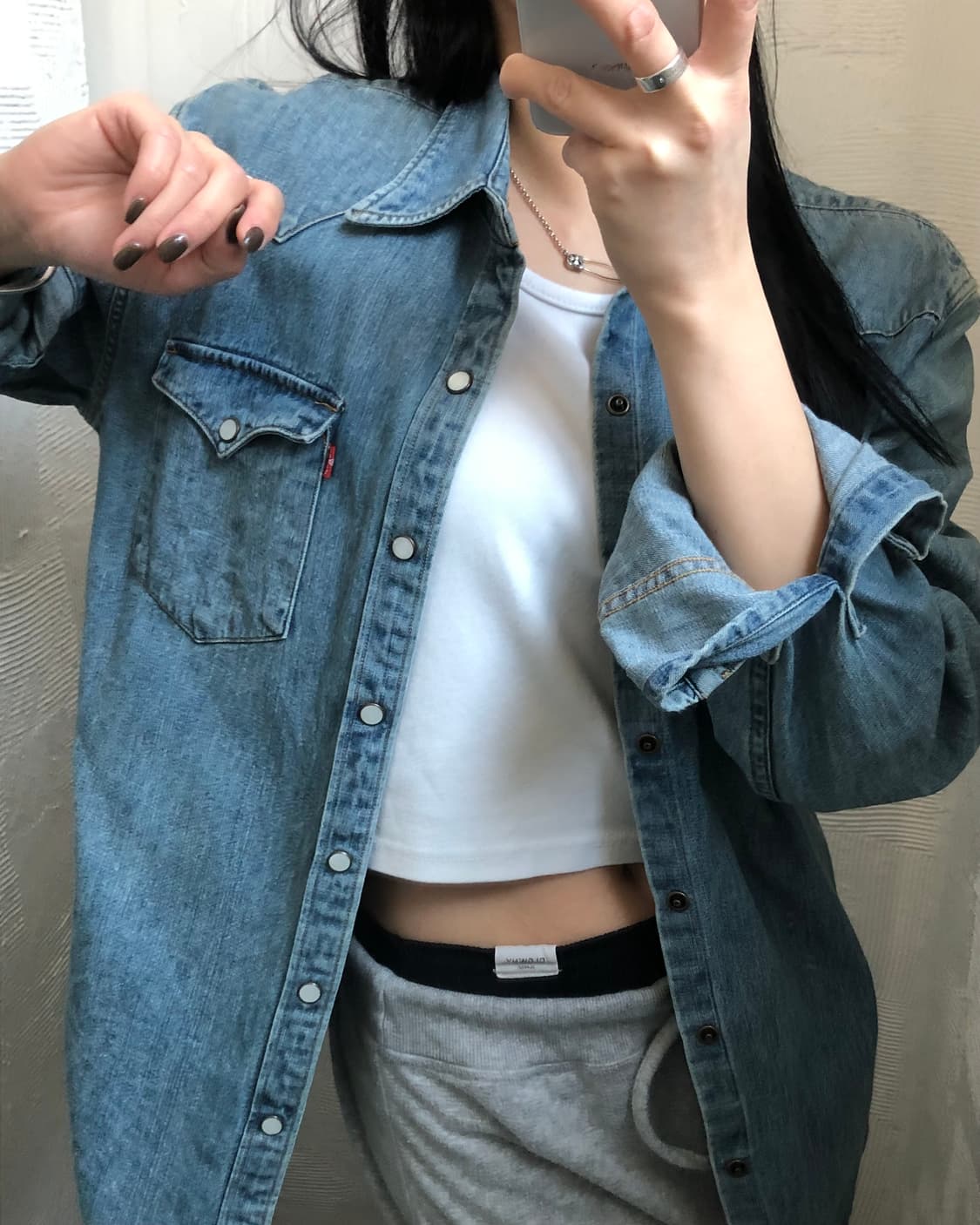 Levi‘s 리바이스 데님 웨스턴 셔츠 상품이미지3