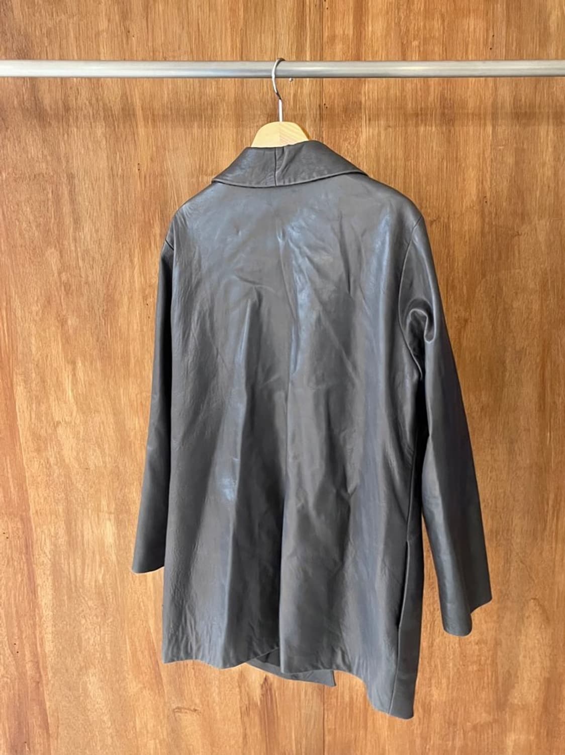 빈티지 레더 하프 코트 상품이미지2