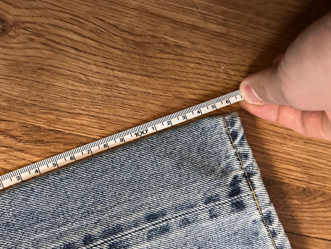 데밀 009R 데님 워싱 청바지 W34 연청 상품이미지8