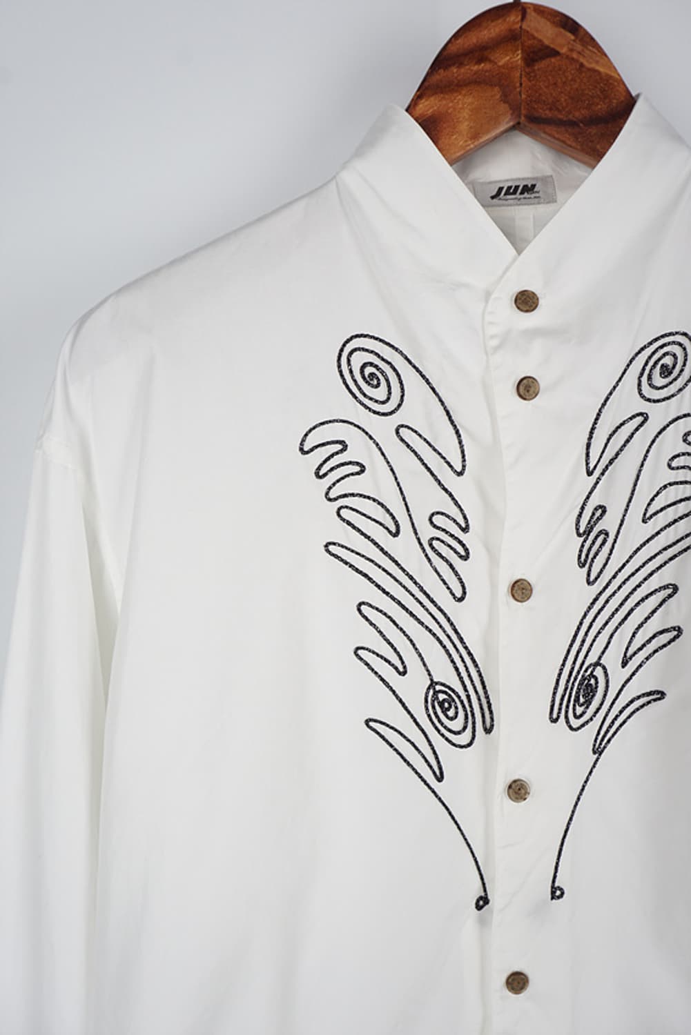  JUN MAN embroidered stand-collar shirt 상품이미지2