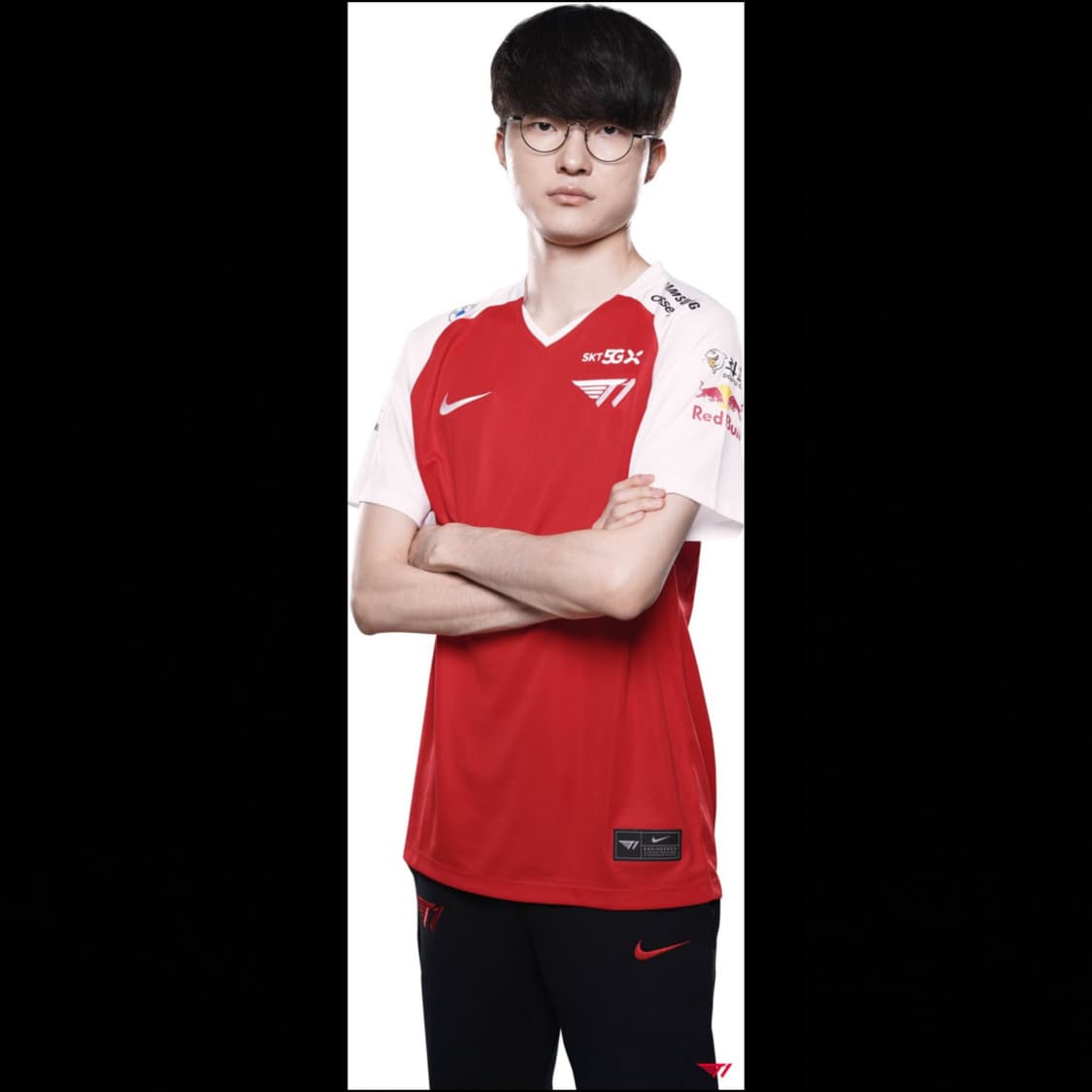 나이키 X T1 롤드컵 2021 오피셜 유니폼 반팔 져지 페이커 2XL 상품이미지1