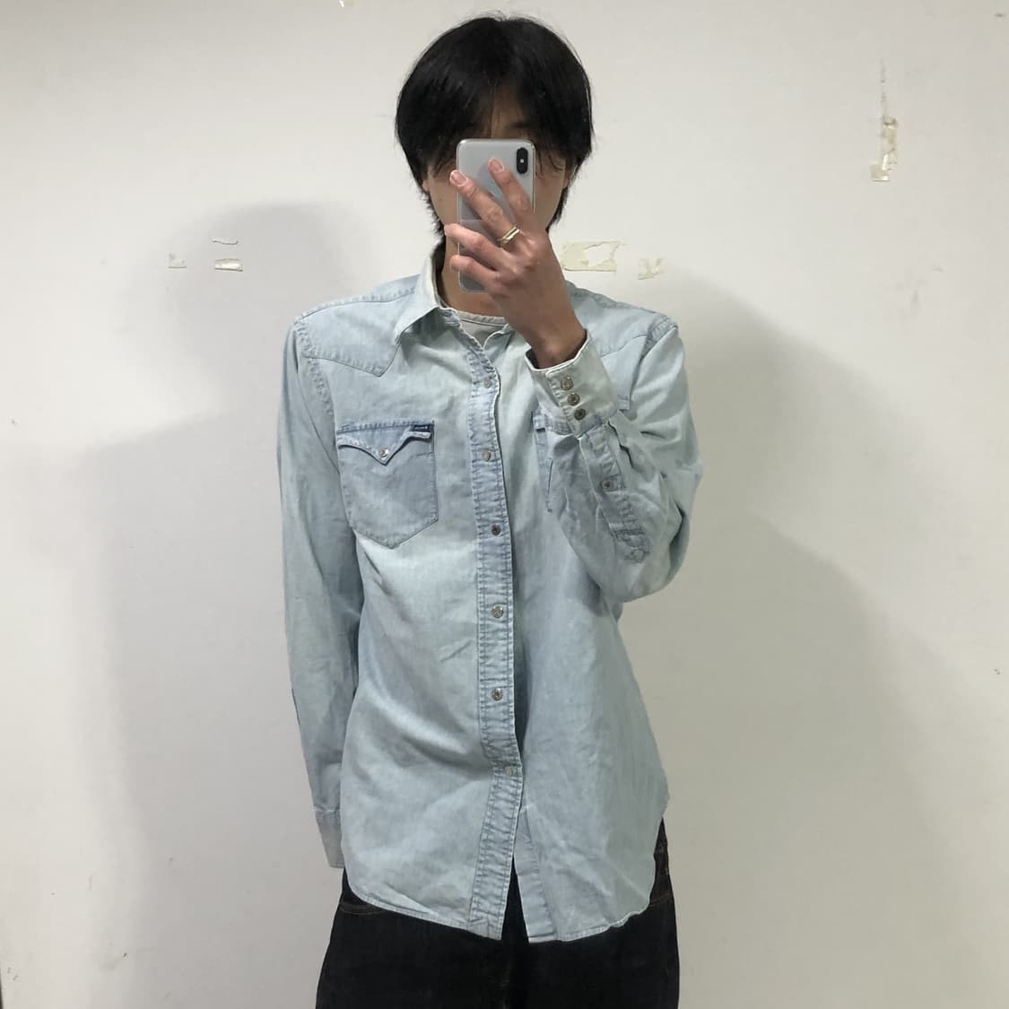 폴로랄프로렌 인디언 헤드 펄 스냅 샴브레이 셔츠  상품이미지3