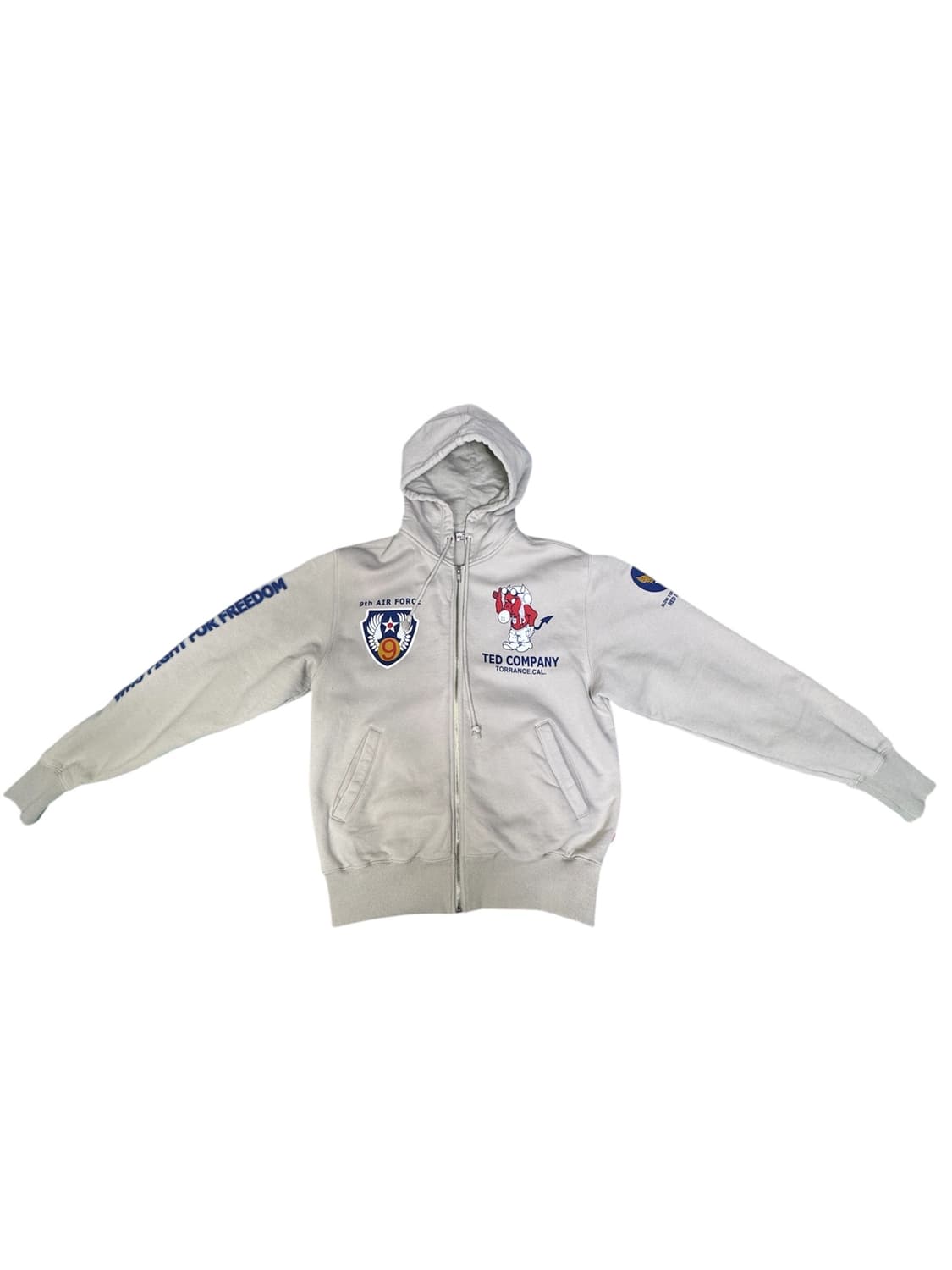 빈티지 테드컴퍼니 레드데빌 에어포스 후드집업 40 상품이미지1