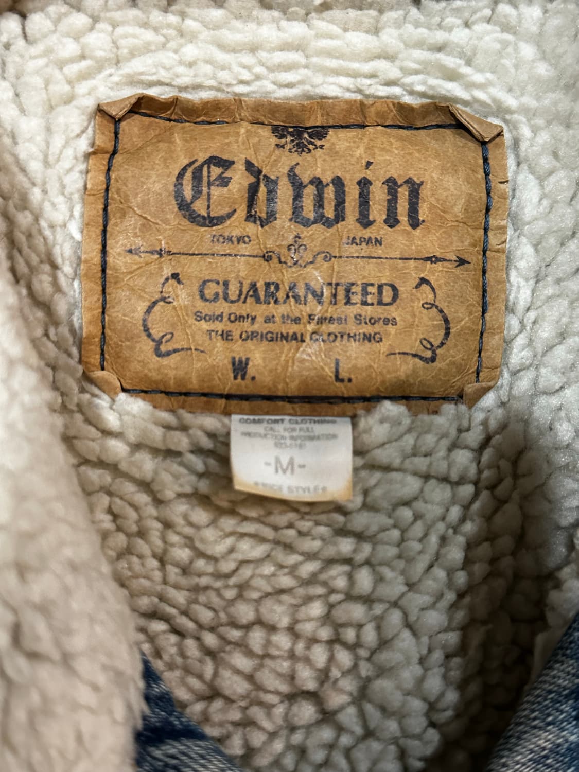 EDWIN 에드윈 데님 양털 자켓 상품이미지2