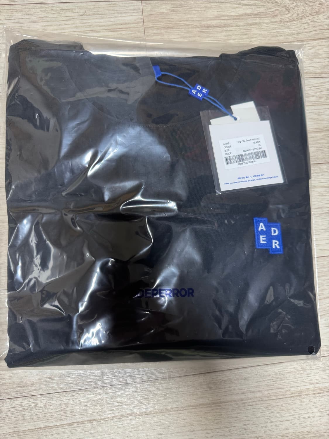 아더에러 시그니피컨트 TRS/BL 태그 티셔츠 01 블랙  XL 새상품 상품이미지2