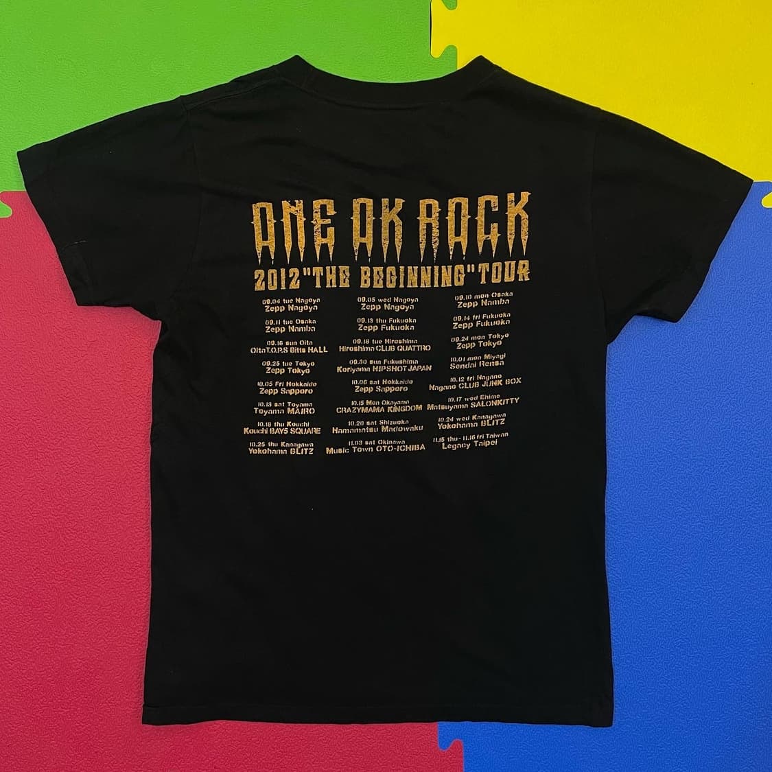 ONE OK ROCK 2012 투어 반팔 티셔츠 상품이미지2