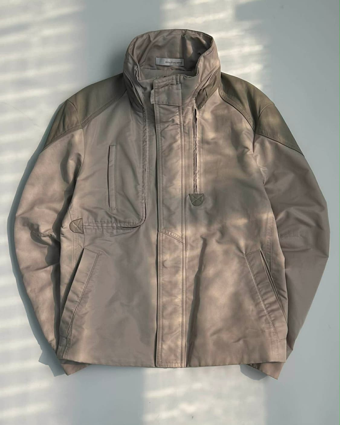 [100] 솔리드옴므 램스킨 멀티포켓 테크웨어 집업 자켓 상품이미지1