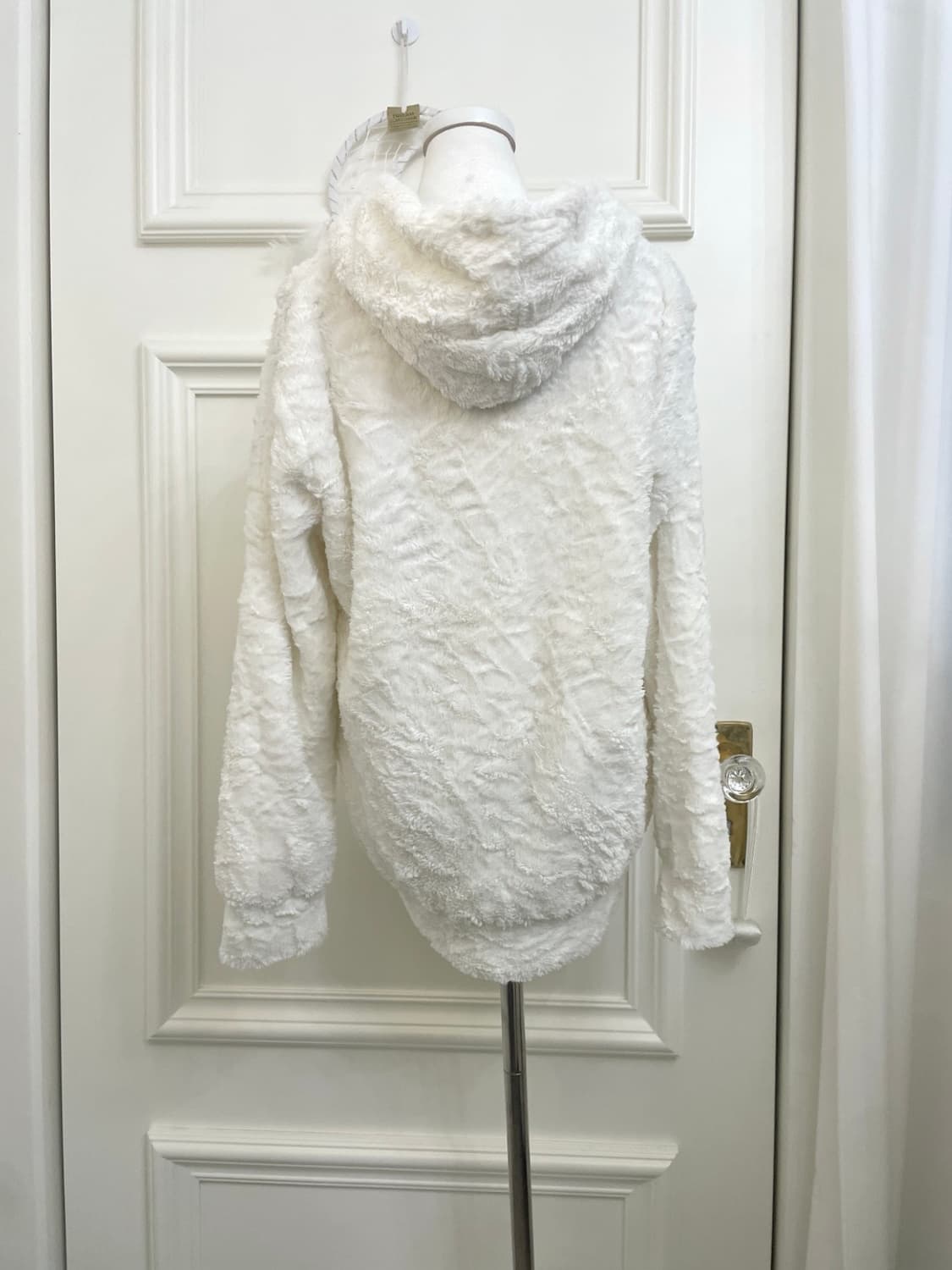 snow white lovely fur hoodie-zip(size-L) 상품이미지3
