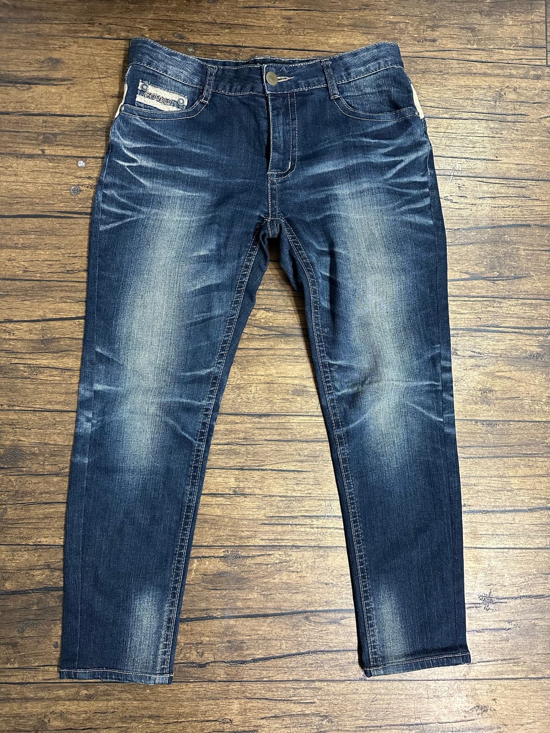 DKNO9DENIM 데님 청바지 스트라이프 포인트 30 상품이미지4