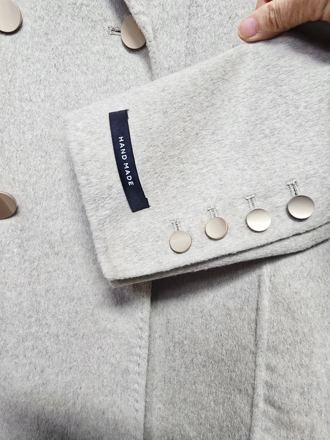 K_daba 핸드메이드 울코트 아이보리 자켓 상품이미지6