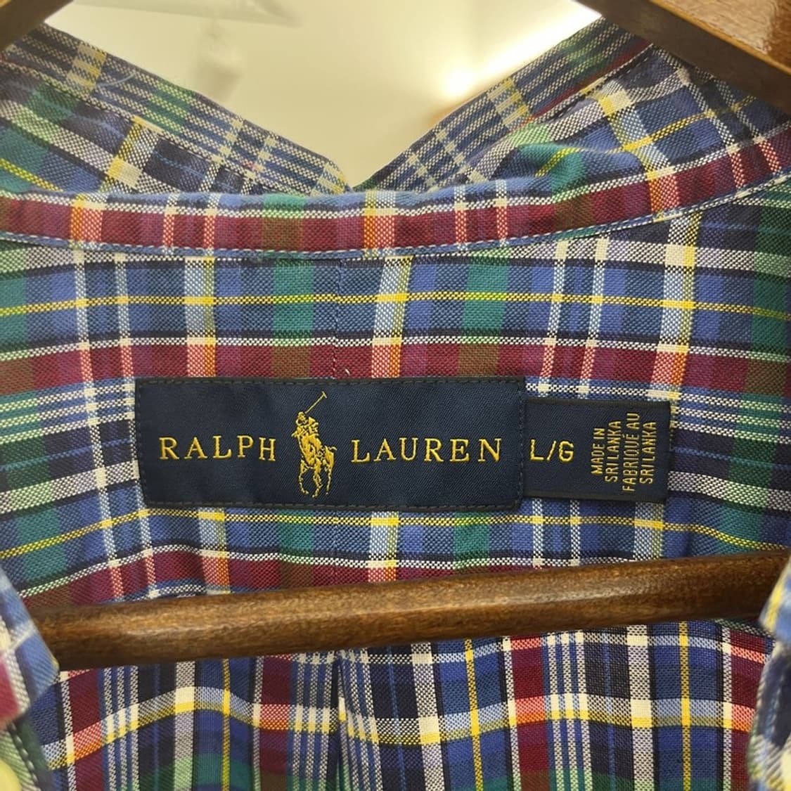 폴로 랄프로렌 올드스쿨 컨트리 빈티지 체크 셔츠 L C09999 상품이미지5