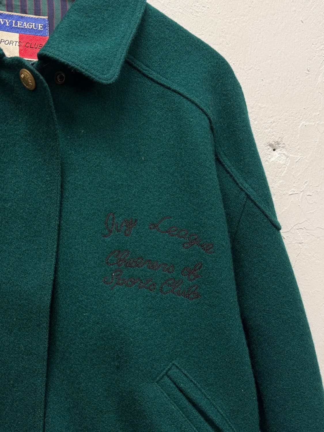 77) IVY LEAGUE Wool-Nylon Varsity Jacket 상품이미지3