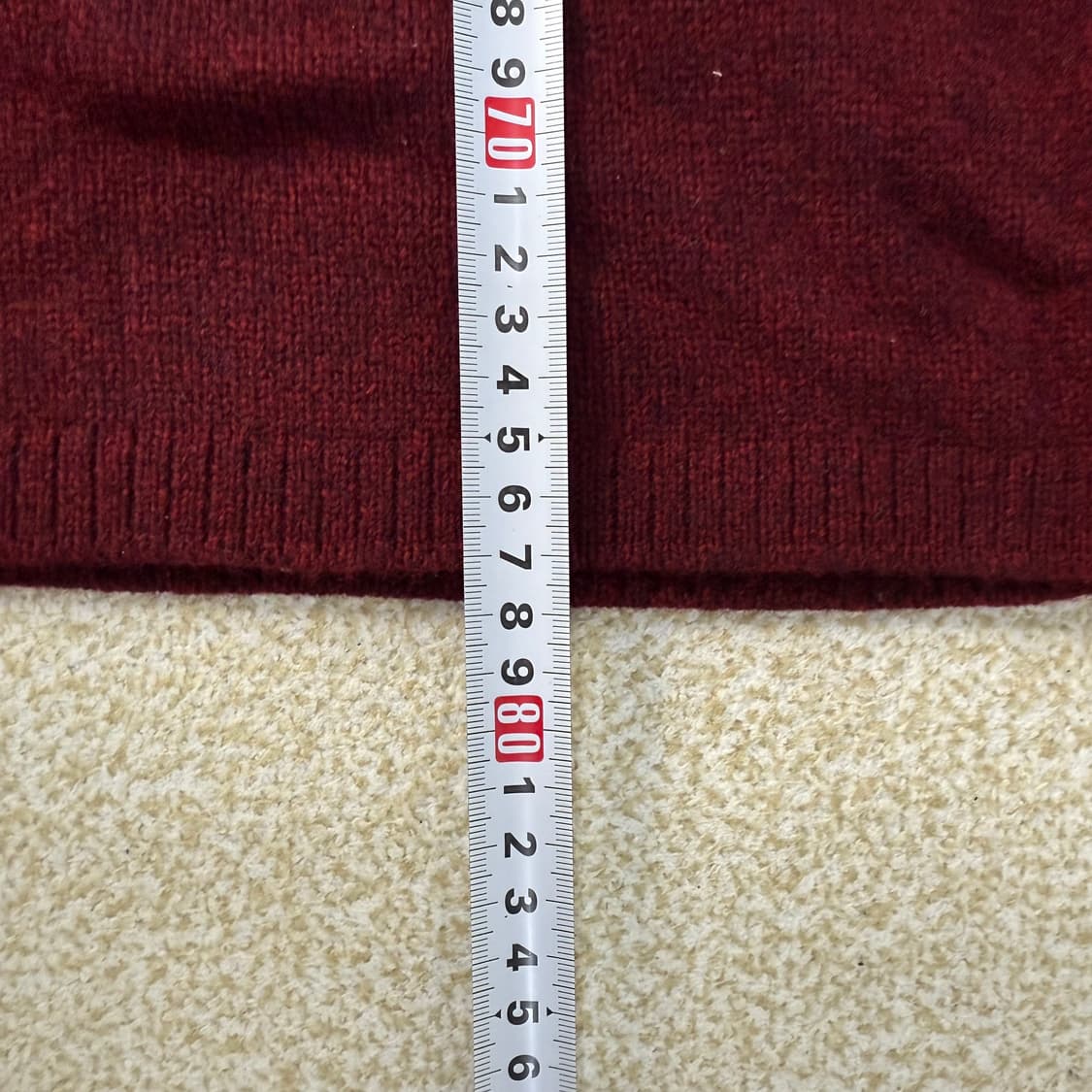 [90] 빈폴 여성 버건디 울 니트 원피스 0108T1 상품이미지5