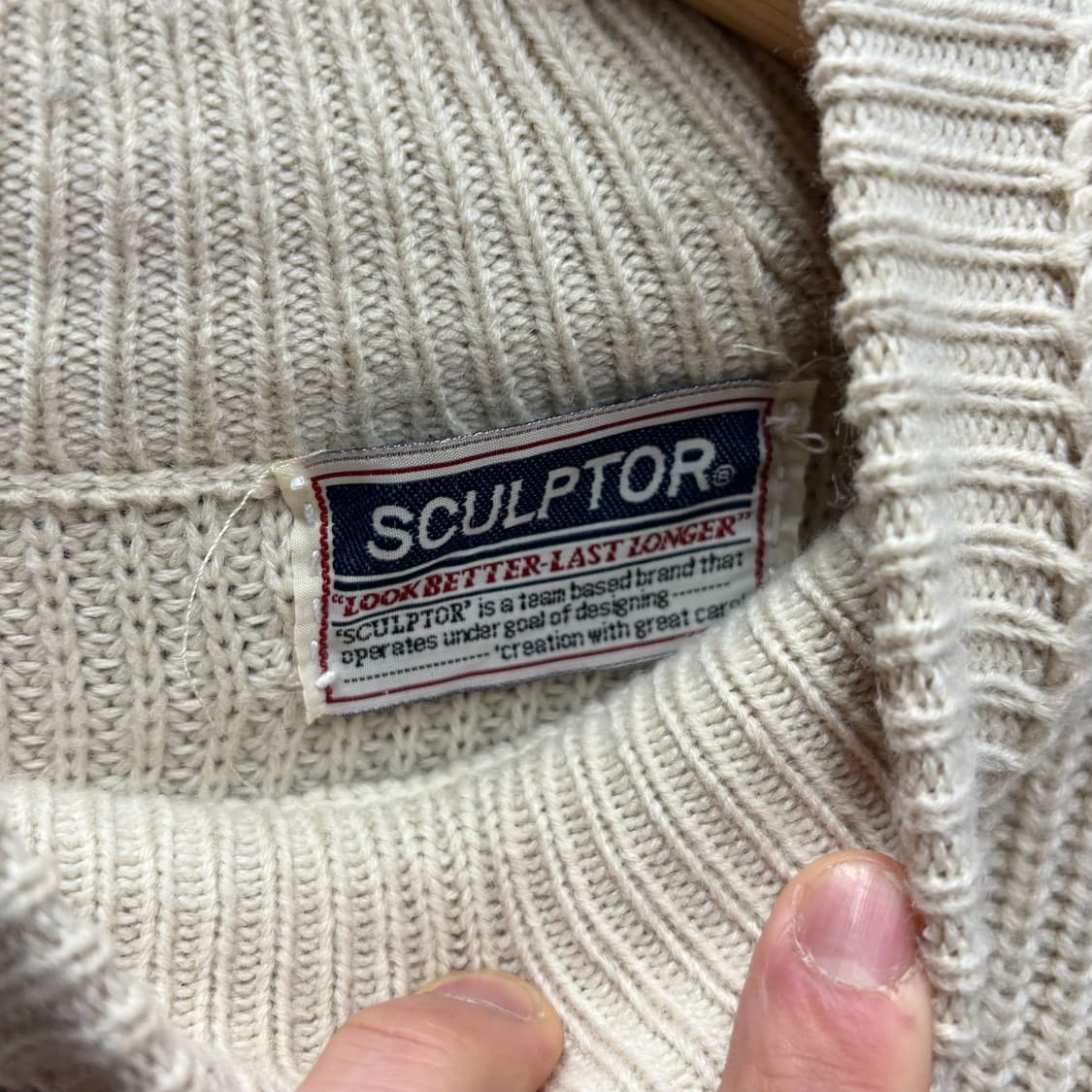 (L) 스컬프터 케이블 울 니트 상품이미지4