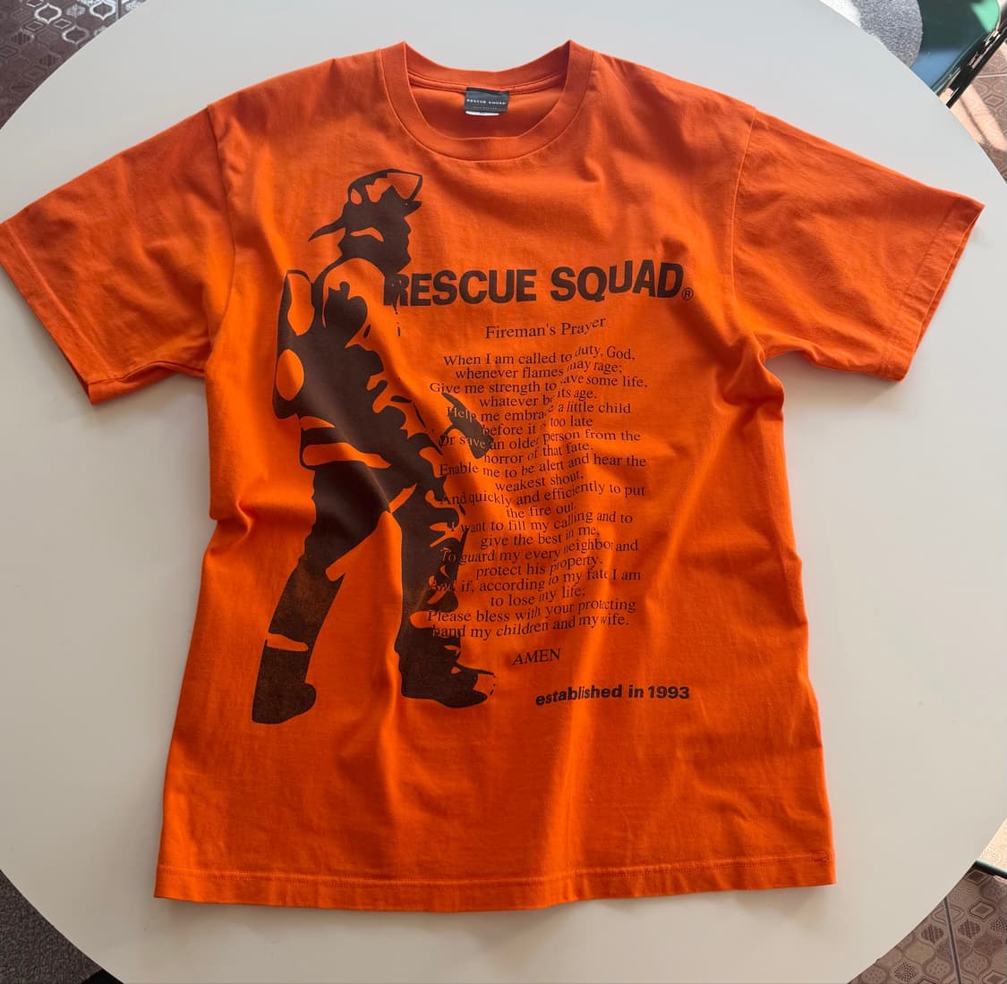 RESCUE SQUAD fireman 소방관티셔츠 상품이미지1