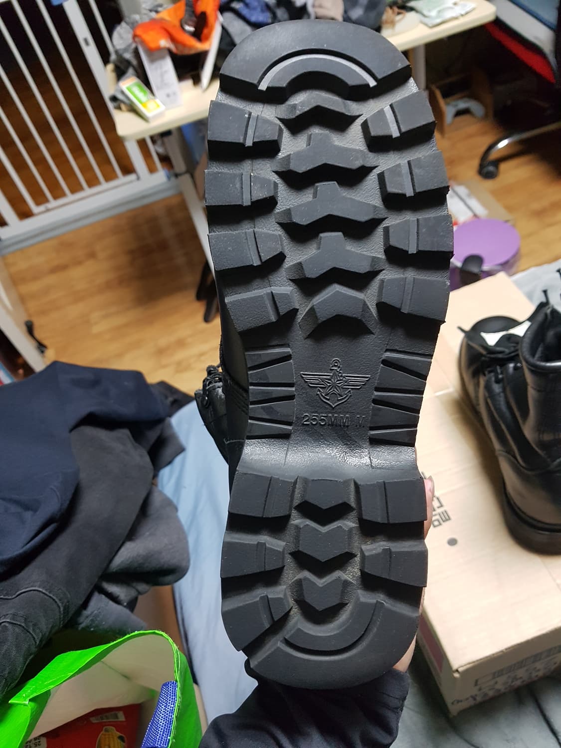 접착식 전투화 군화 255M 판매 상품이미지4