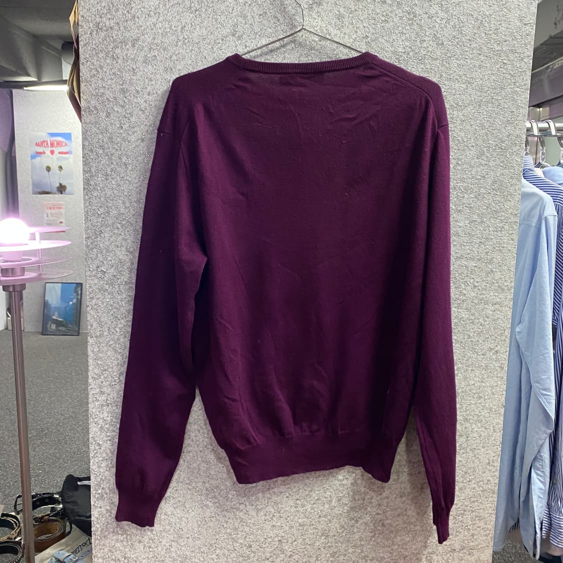 폴로 랄프로렌 네이비포니 퍼플 니트 B3682 상품이미지4