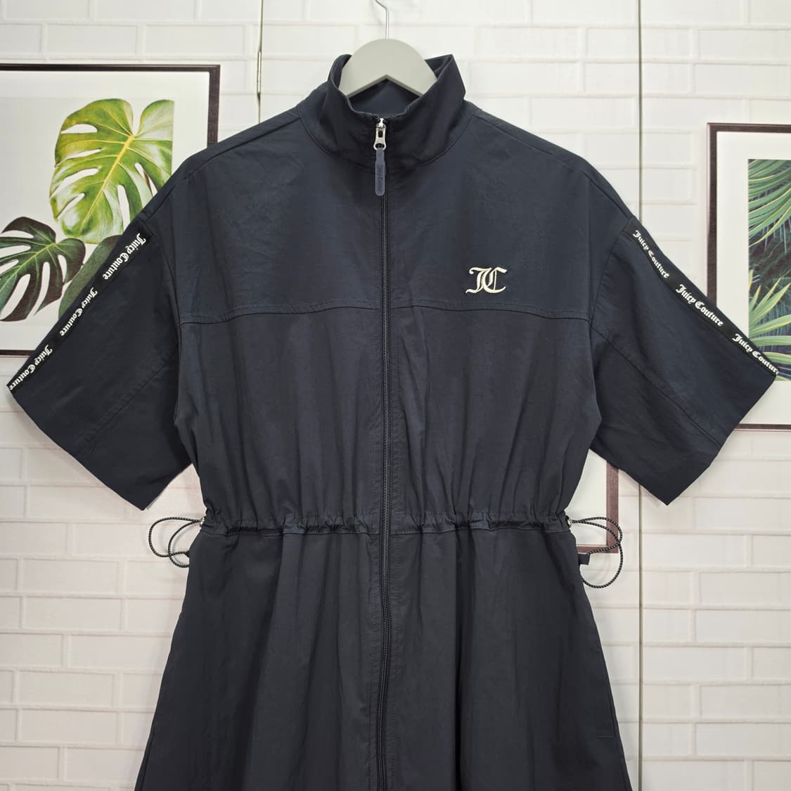 쥬시 꾸뛰르 아노락 반팔 집업 롱 자켓 원피스 L 100사이즈 새상품급 상품이미지2