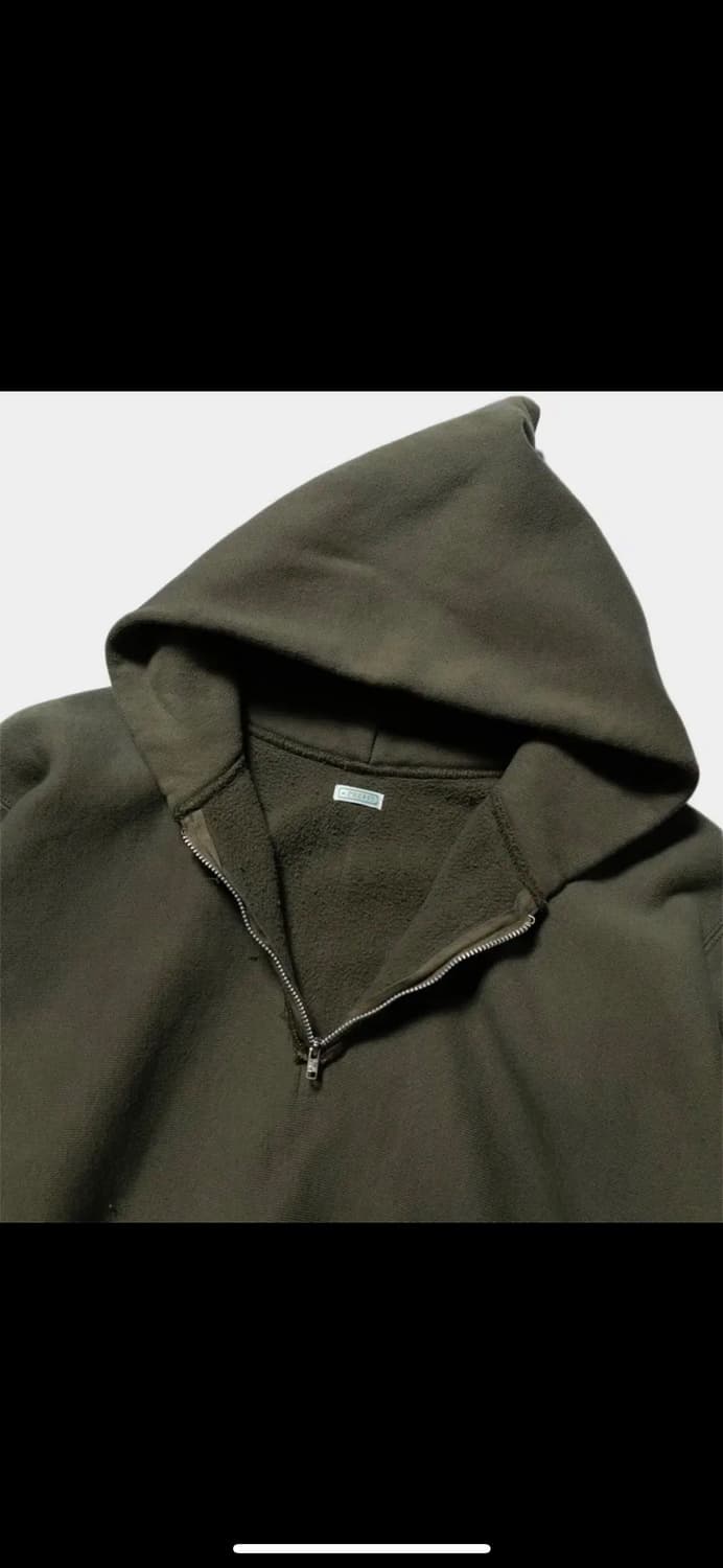 아프레쎄 a.presse 하프 후드 집업 올리브 3 상품이미지4