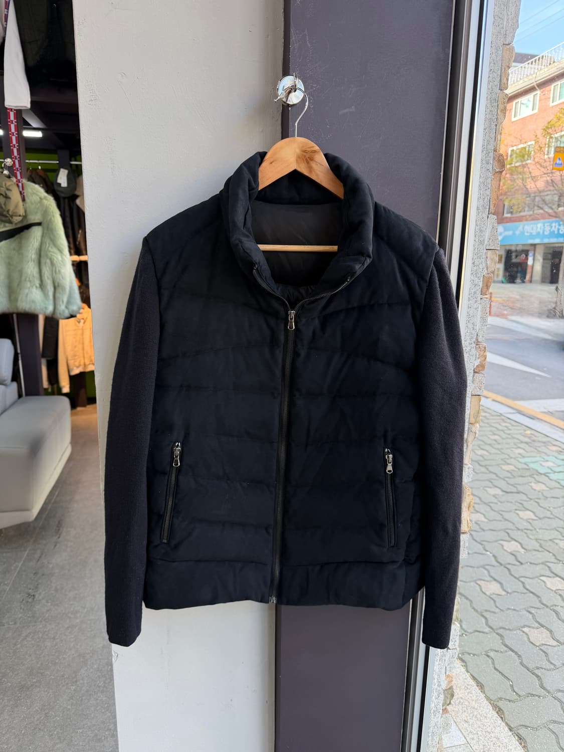 105/ 타임옴므 19FW 스웨이드 구스 니트패딩 상품이미지3