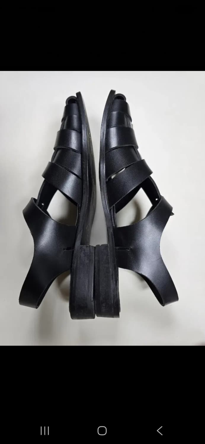 수제화 MOO 남성 가죽 샌들 (255) 상품이미지3