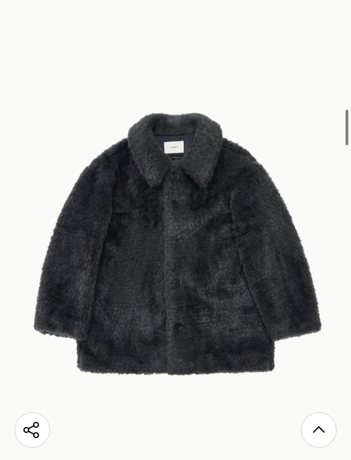 아모멘토 FUR MID COAT_CHARCOAL  상품이미지4