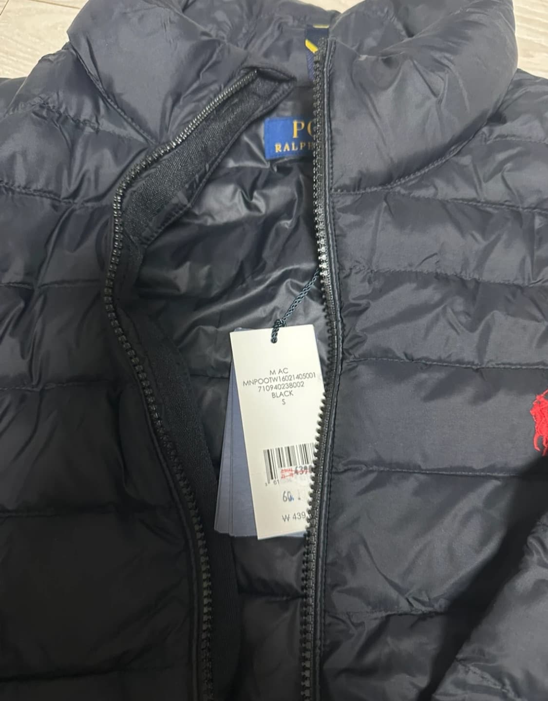 정품 폴로랄프로렌 블랙 경량패딩 새상품 439,000➡️230,000 상품이미지2