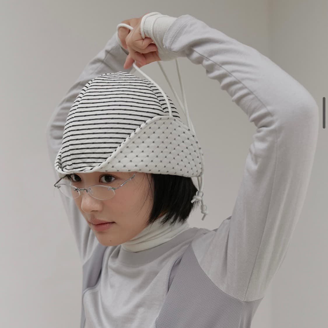 오헤시오(OHESHIO) 투웨이 비니 _아이보리 상품이미지1