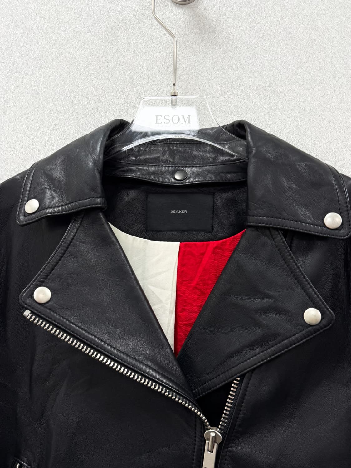 Beaker 램스킨 디테처블 카라 바이커 자켓 상품이미지8