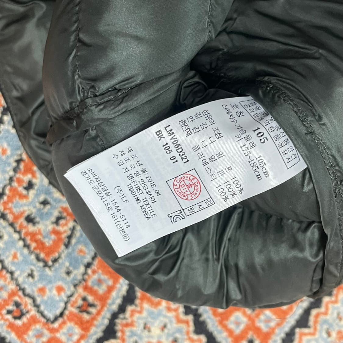 라푸마 블랙 경량 패딩 조끼 남성105 상품이미지6