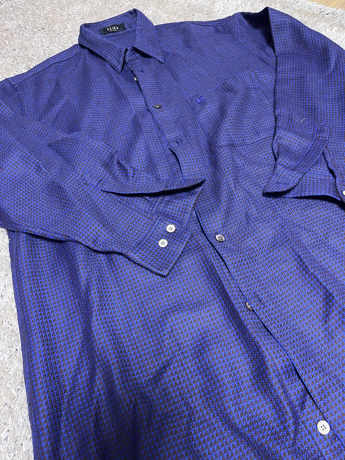 일제 RAIKA 울 셔츠 사이즈 105 상품이미지2