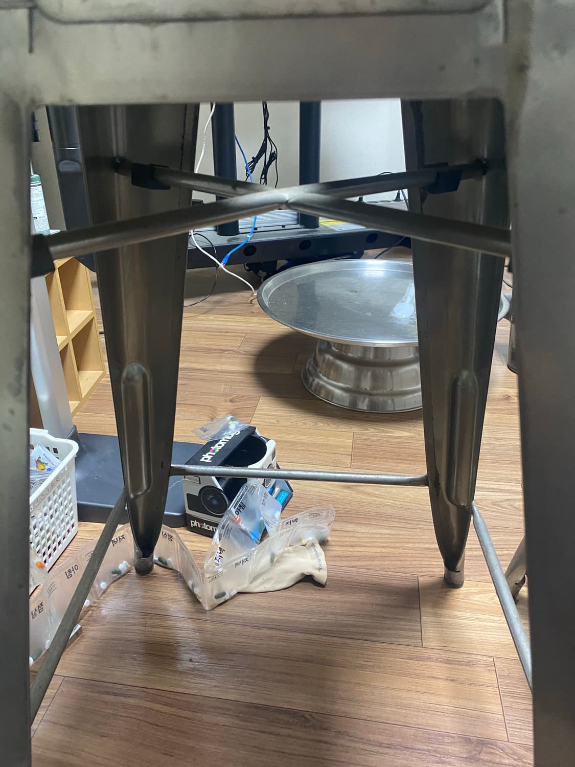 에나무로 빈티지 바 스툴 2개  상품이미지10