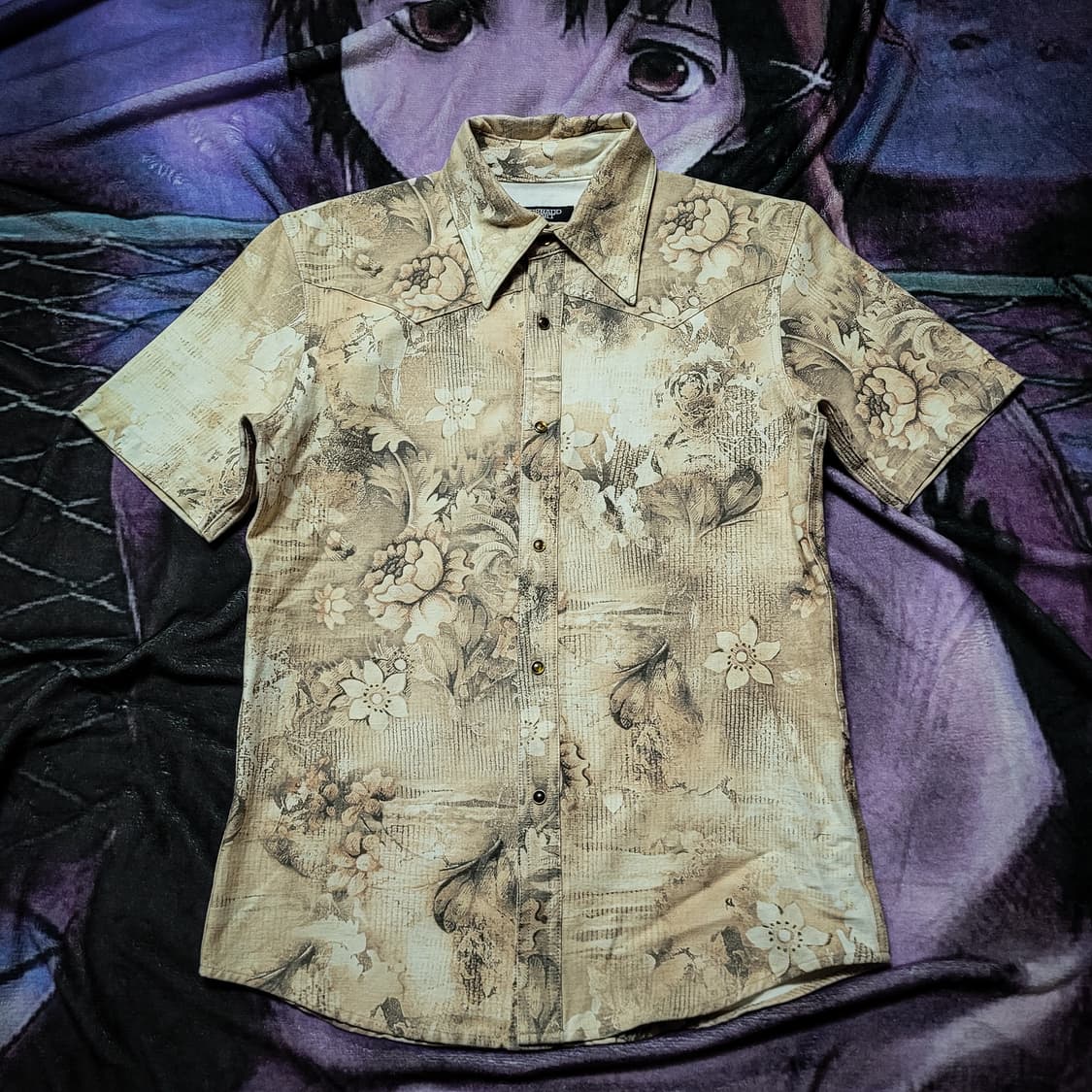 TORNADO MART Floral Print Western Shirts 상품이미지1